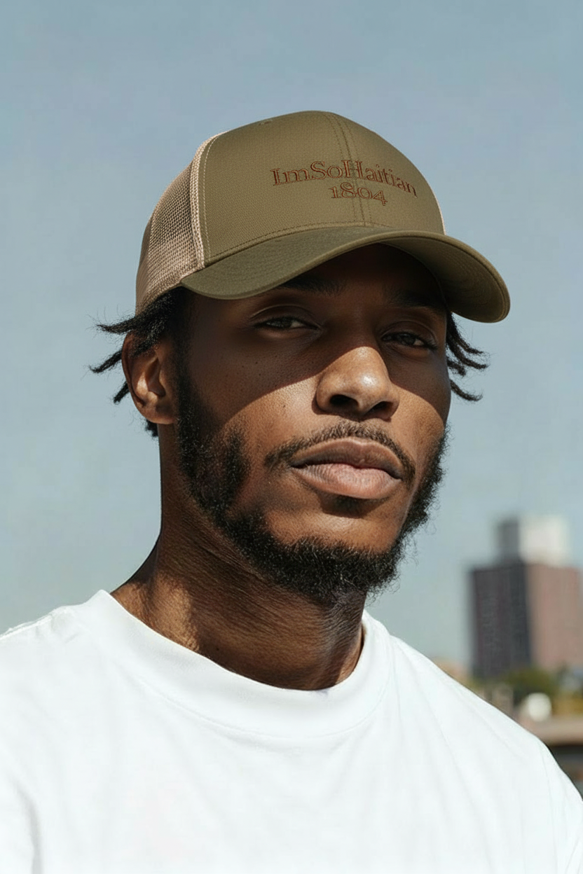 Legume Gou Snapback Hat- BROWN Embroidery