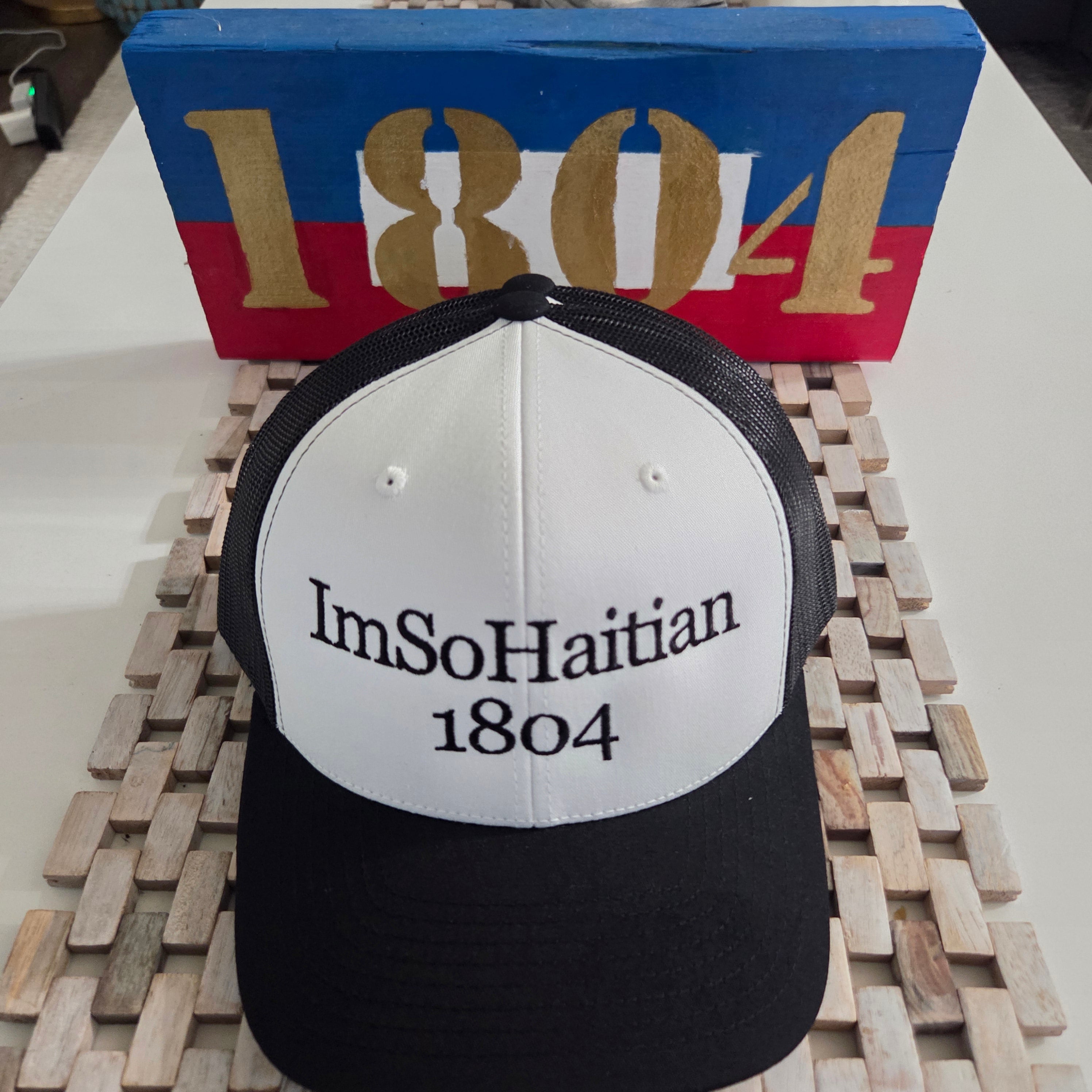 Noir and Blanc Snapback Hat