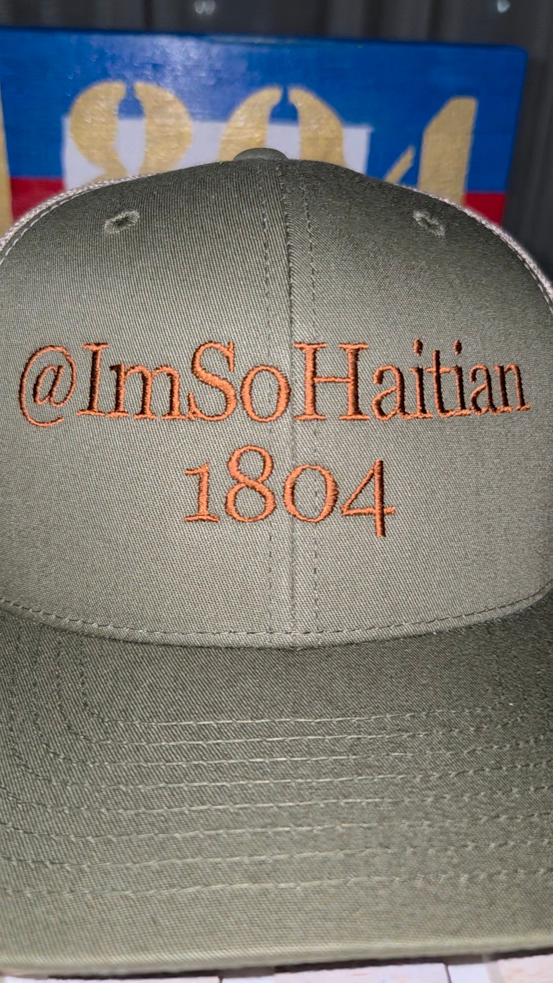 Legume Gou Snapback Hat- BROWN Embroidery