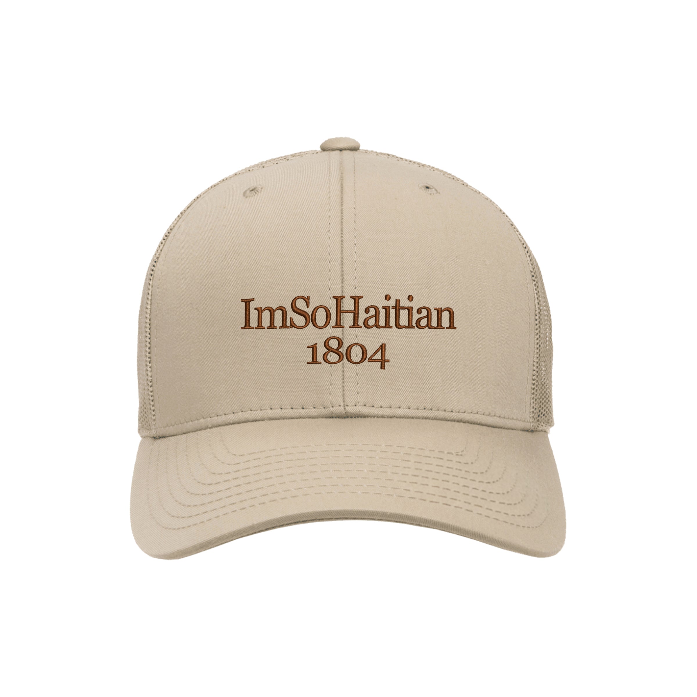 Tres Beige Snapback-BROWN Embroidery