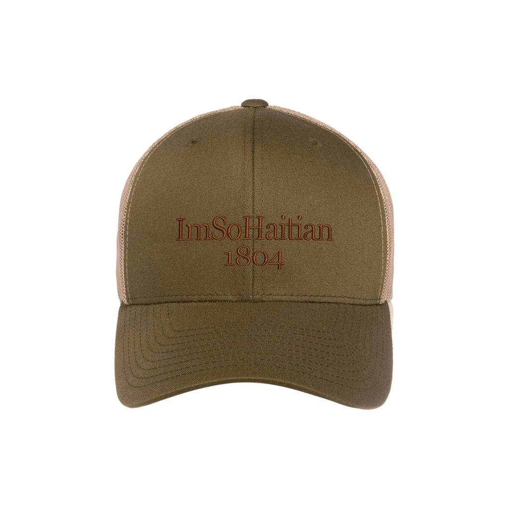 Legume Gou Snapback Hat- BROWN Embroidery